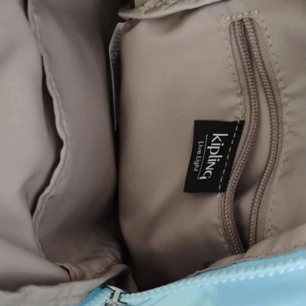 Kipling Mini Backpack Blue Sky Tie Dye - Picture 5 of 6